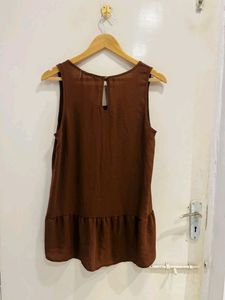 Brown High Low Beautiful Top
