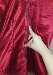 Bridal Fish Cut Full Zardozi Work Zari Kundan Wor