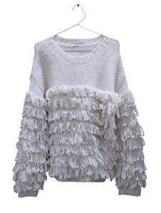 Fringe Detail Knit Sweater