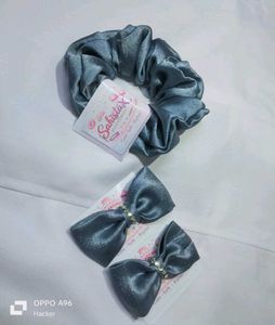 Stylish Blue Scrunchie