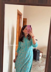 Elegant Pure Chickenkari Kurti