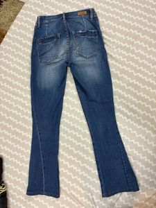 Ripped Bootcut Jeans