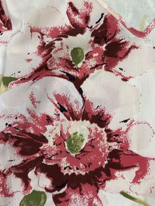 Cute Floral Long Sleeve V-Neck Top