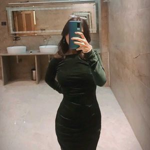 GREEN BODYCON DRESS (WORN ONCE AT A PARTY)