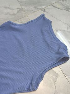 Blue Sleeveless Tank top