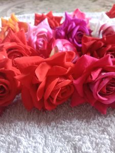 Combo Of Beautiful Duplicate Rose Flowers For Hair