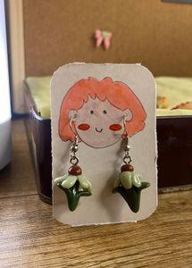 Cute Floral Drop Earrings