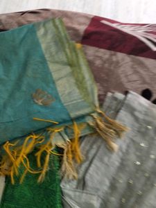 7 Dupatta Combo Bnarsi Dupatt Organza Silk