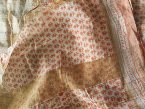 Orange Beige Dupatta