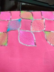 A beautiful Saree With Full Work Blouse Piece
