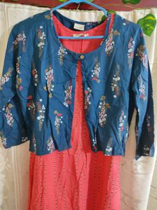 Beautiful,Kurti With Short Koti🎀