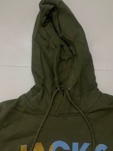 JACK&amp;JONES Olive Hoodie