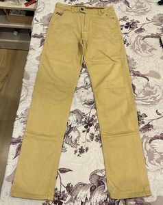 Mustard Straight Fit Pant (w28) Unisex