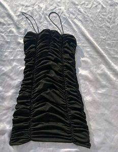 Brand New (Urbanic) Black Bodycon Ruched Dress