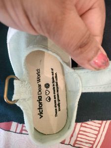 Cute Green Velcro Shoes Never Used