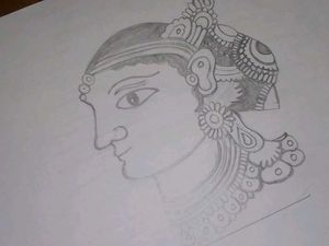 &#34;Grace in Tradition&#34;pencil Art 🎨