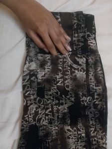 Patterned Flared Pants