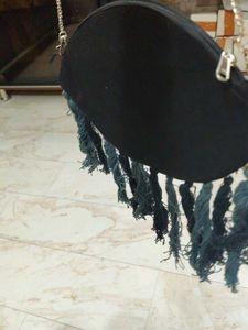 Black Evil Eye Sling Bag