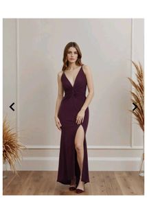 Elegant Plum Maxi Dress