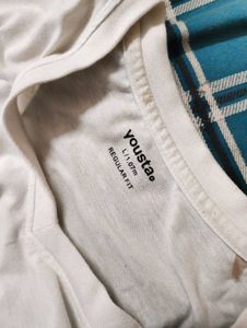 White V-Neck T-Shirt