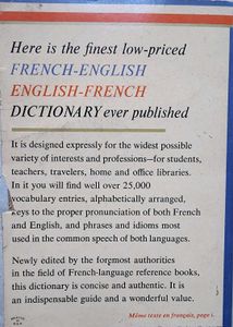 French English, English Frencch Dictionary two vol