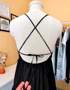 J.CREW Black Tiered Dress