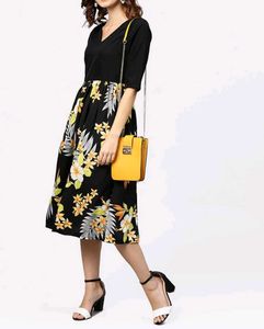Floral Print Midi Dress