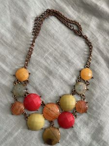 Statement Necklace Colorful Stones