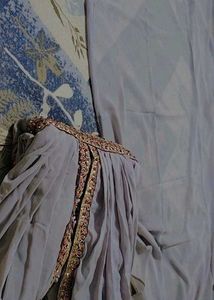 Grey Elegant Ethnic Anarkali