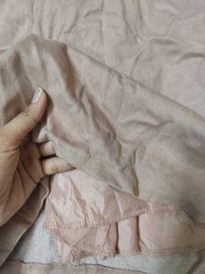 Long Sleeve Suede Dress