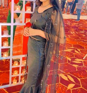 Elegant Black Ethnic Gown