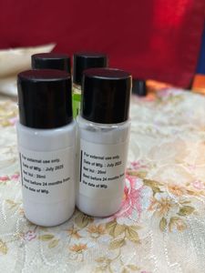 travel size toiletries shampoo and body lotion