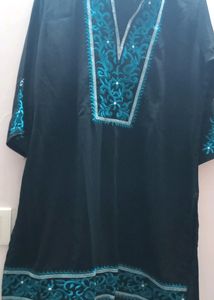 V Neck Black Top