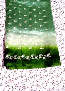 Green silk saree