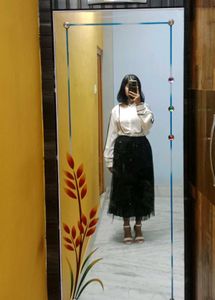 Pleated Black Skirt