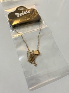 Cute Heart Pendant Chain Necklace Gold