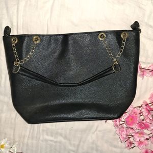 Imported Black &amp; Gold Tote Bag 🇬🇧