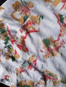Floral Print Skirt With Side Pockets