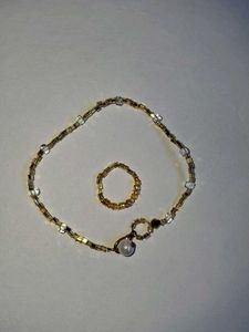 Handmade Beaded Bracelet &amp; Ring Set