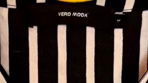 Vero Moda Striped Minimal Top - Size M