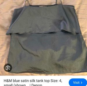 Very Beautiful Satin Shorts N H &M Top