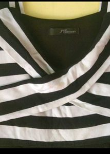 Striped Black &amp; White Dress