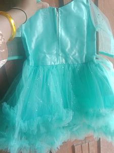 Girls Party Dress - Mint Green