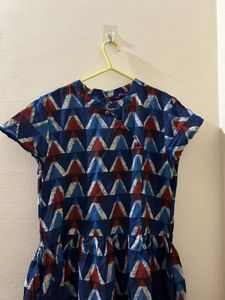 Triangle Print Maxi Dress