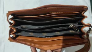 Leather Wallet Women Tan Colour