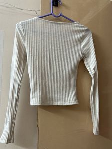 White Fitted Top