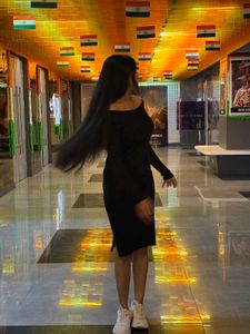 Chic Black Off-Shoulder Midi Dress