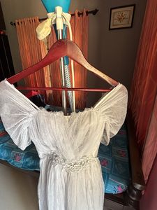 Women Net Material Gown