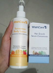 WishCare Sunscreen &amp; Hair Serum