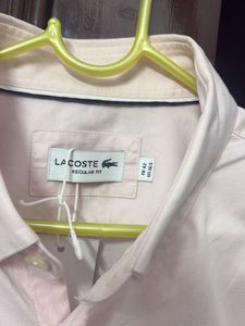 Lacoste Pink Button-Down Shirt